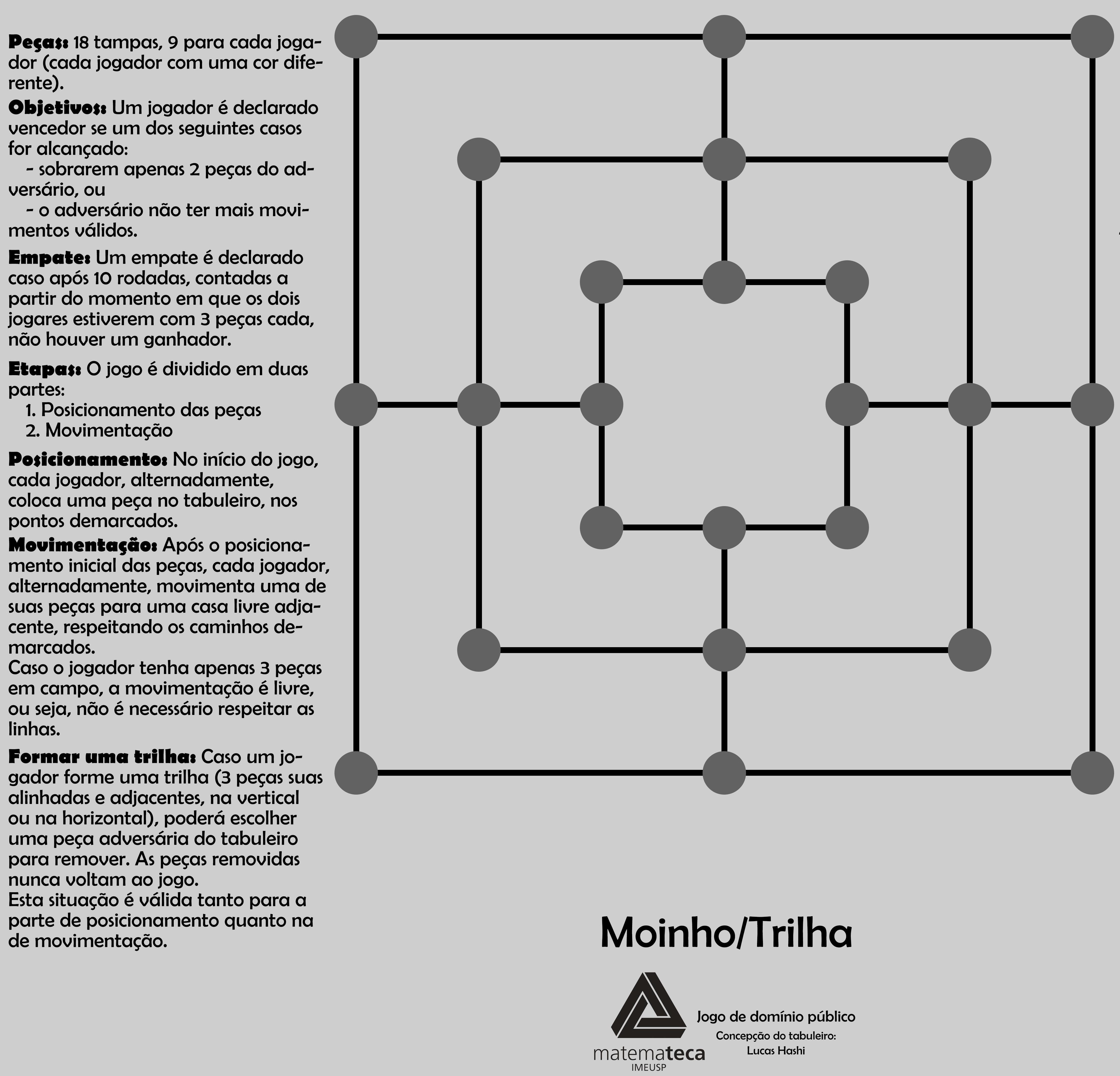 Tabuleiro jogo de trilha - Disciplina - Matemática